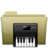 Folder Music alt Brown Icon